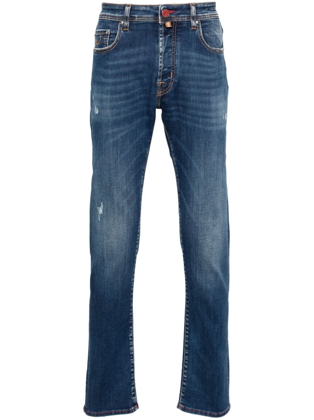 Jacob Cohen Mid-rise Slim-fit Jeans In Blau