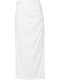 MSGM pinstriped maxi skirt - White