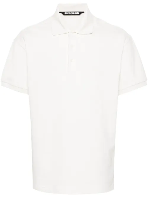 Polo à logo brodé - Palm Angels - Modalova