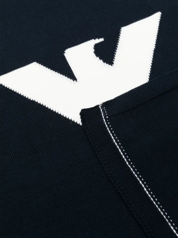 Emporio Armani Kids ロゴ ブランケット | ブルー | FARFETCH JP