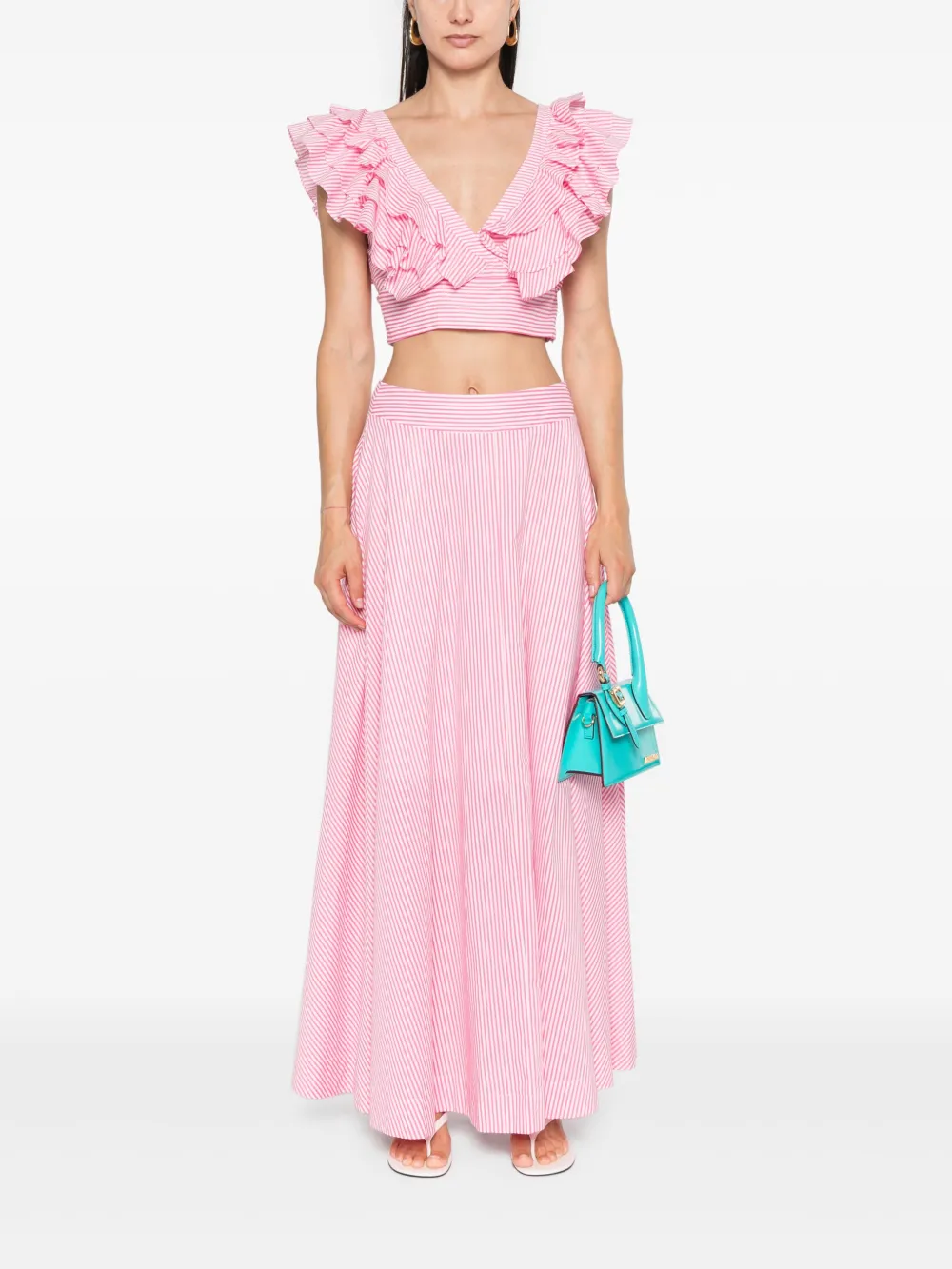 Aston Studio Letitia crop top - Roze