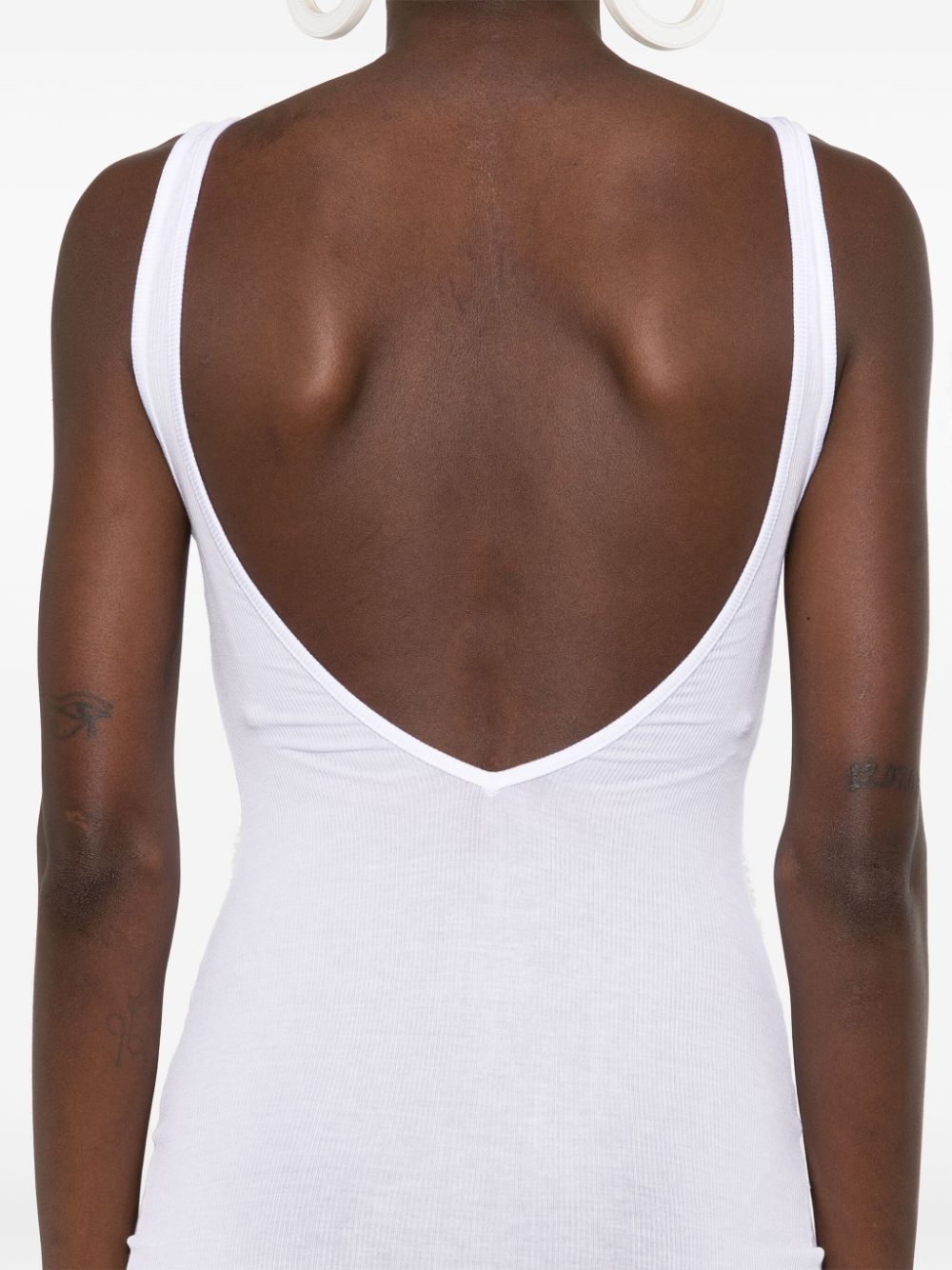 Shop Maison Close La Femme Amazone Open-back Dress In White