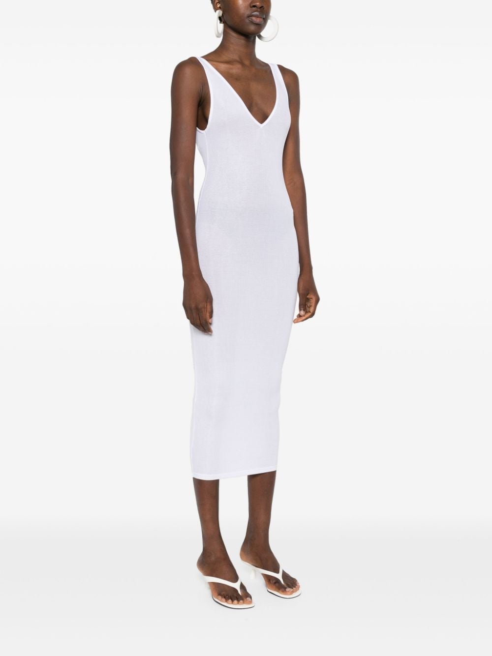 Shop Maison Close La Femme Amazone Open-back Dress In White