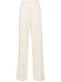THE ANDAMANE Nathaniel pinstripe wide-leg trousers - Neutrals