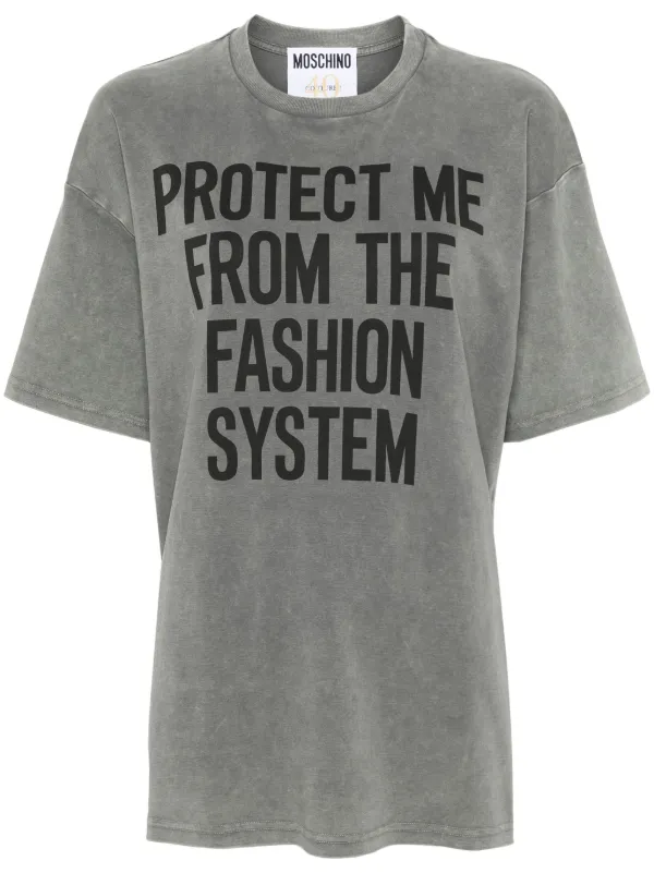 Tシャツ・カットソー Moschino T-shirt stampa White T-shirt with print Moschino - Vitkac AS