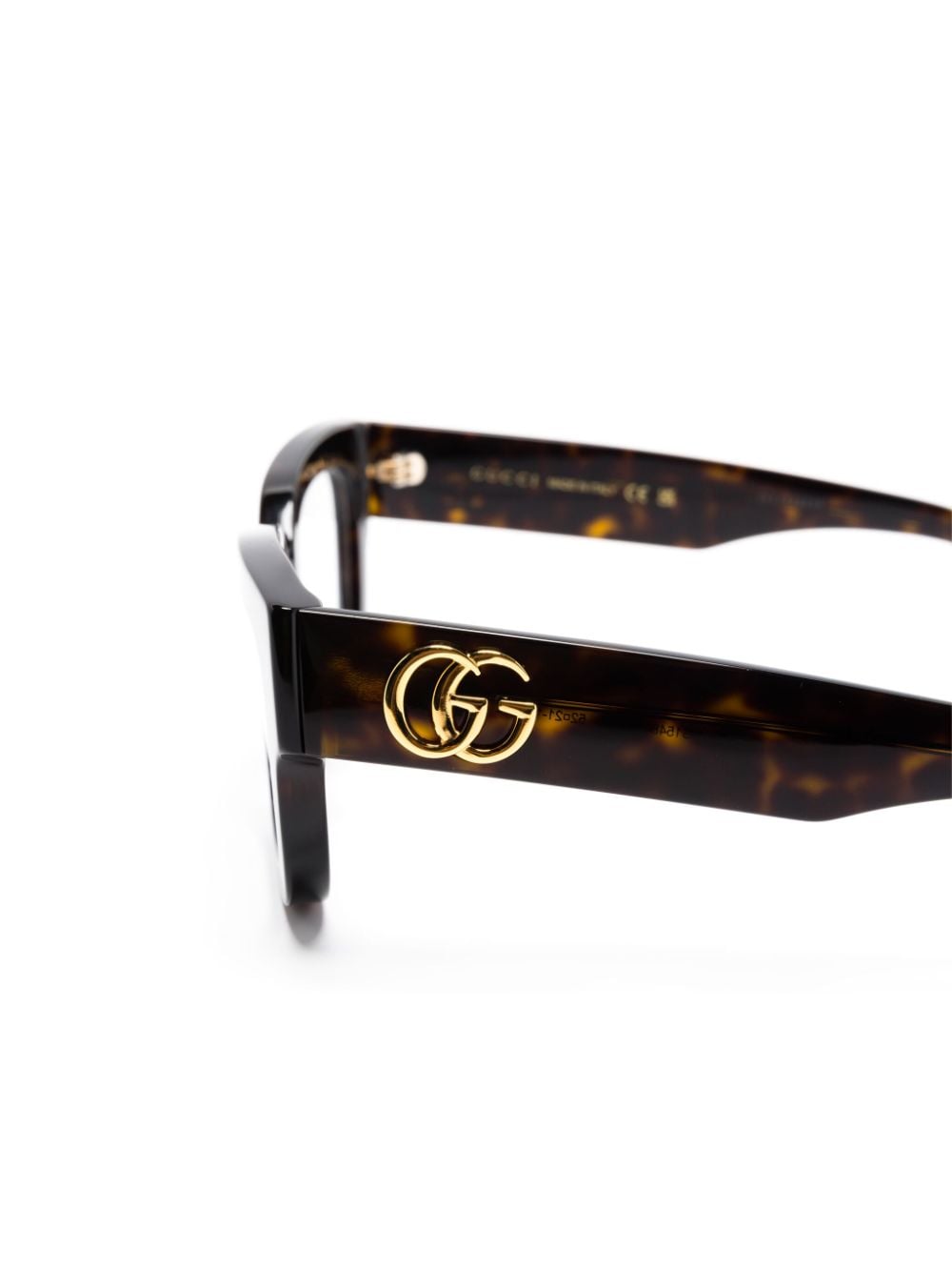 Shop Gucci Square-frame Glasses In Brown