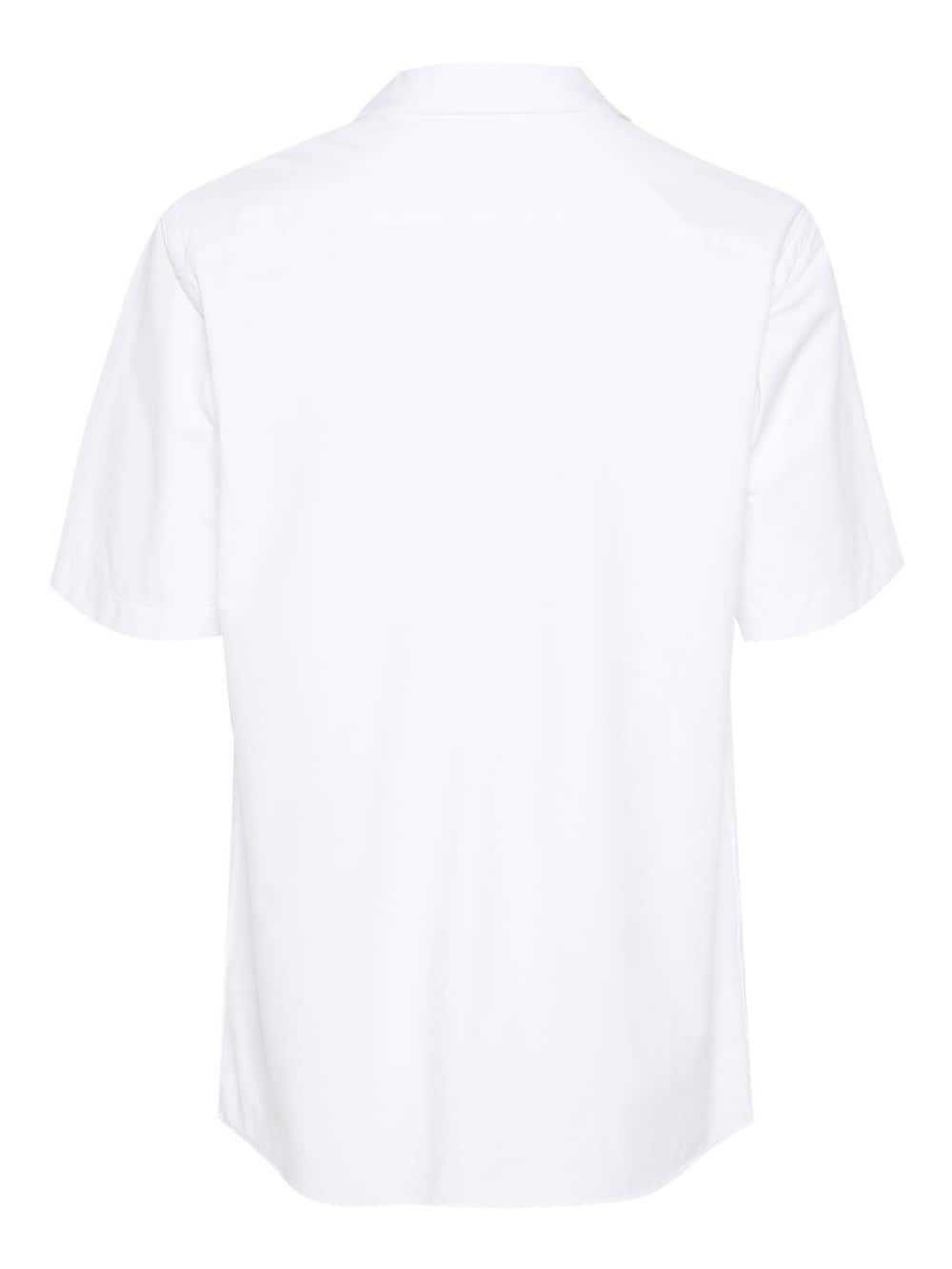 Shop Xacus Short-sleeved Shirt In White