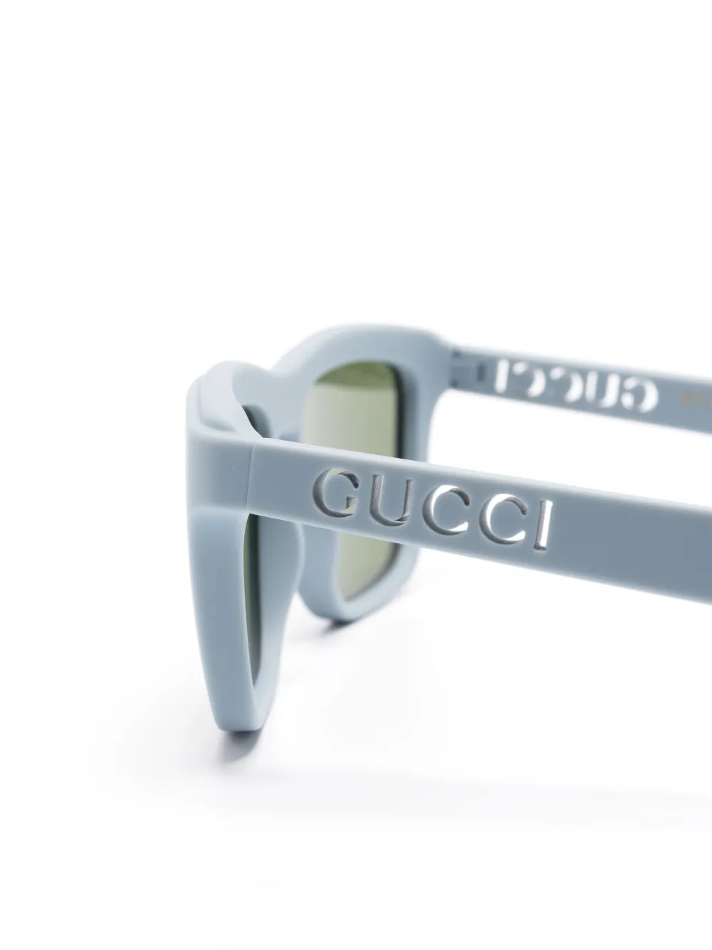 Gucci Eyewear Zonnebril met vierkant montuur Blauw