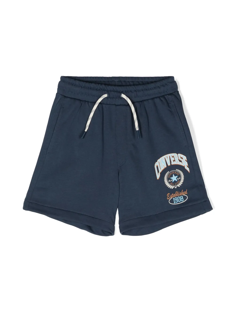 Converse Kids logo-print jersey track shots | Blue | Image 1