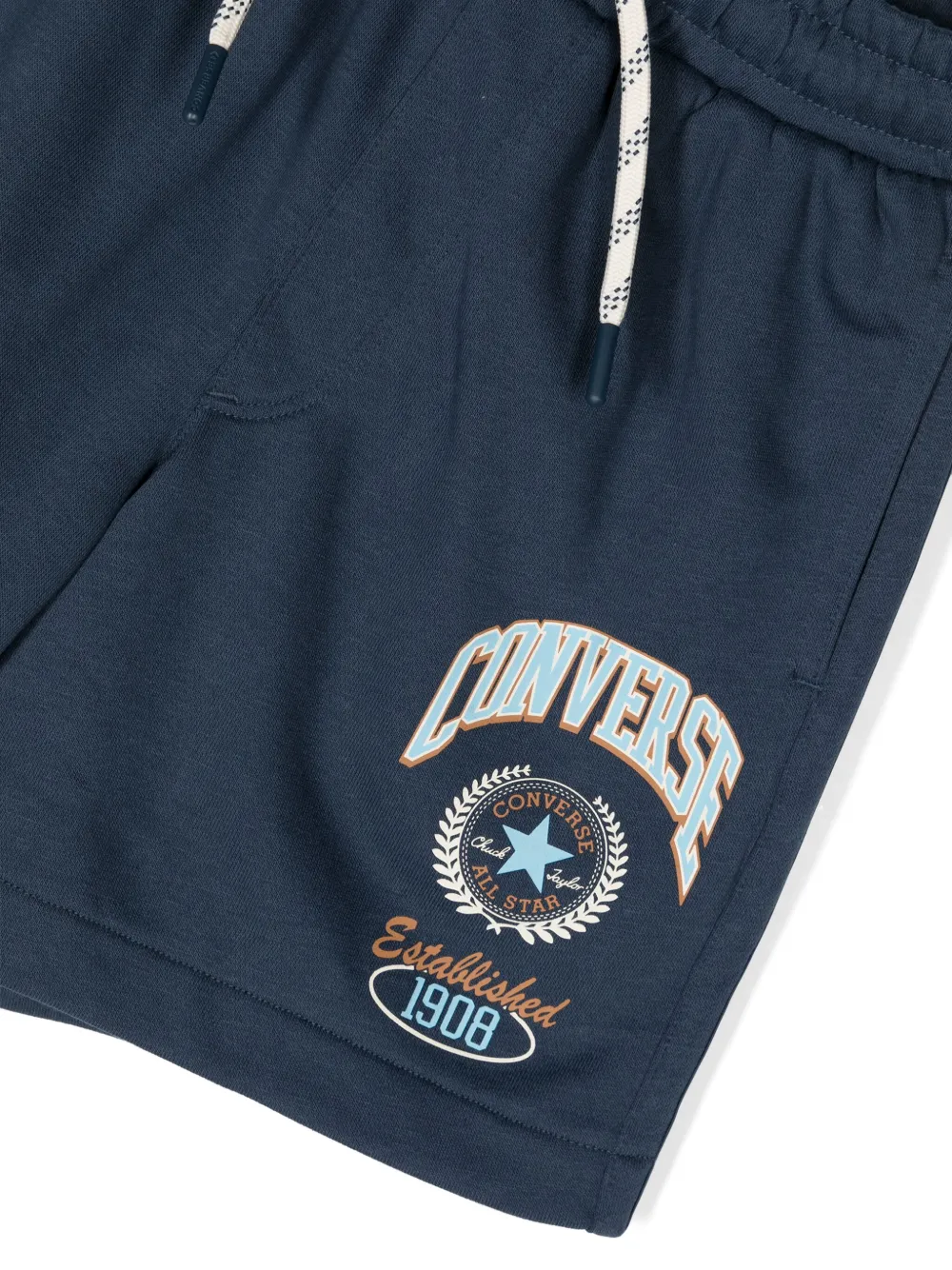 Converse Kids Jersey trainingsshorts met logoprint Blauw