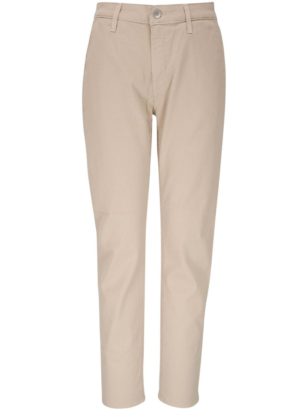 Ag High-rise Chino Trousers In Neutrals