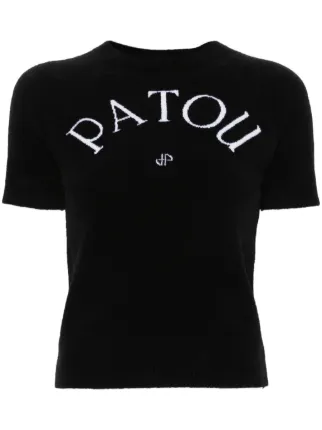 Patou ロゴジャカード ニットトップ | ブラック | FARFETCH JP