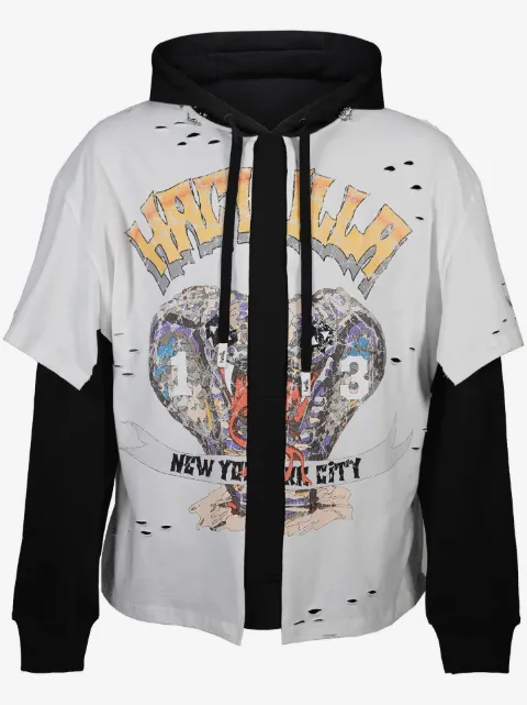 Haculla King Cobra layered hoodie