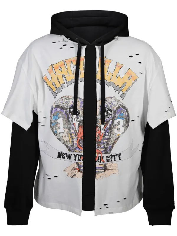 Haculla Felpa King Cobra Con Cappuccio Bianco FARFETCH IT