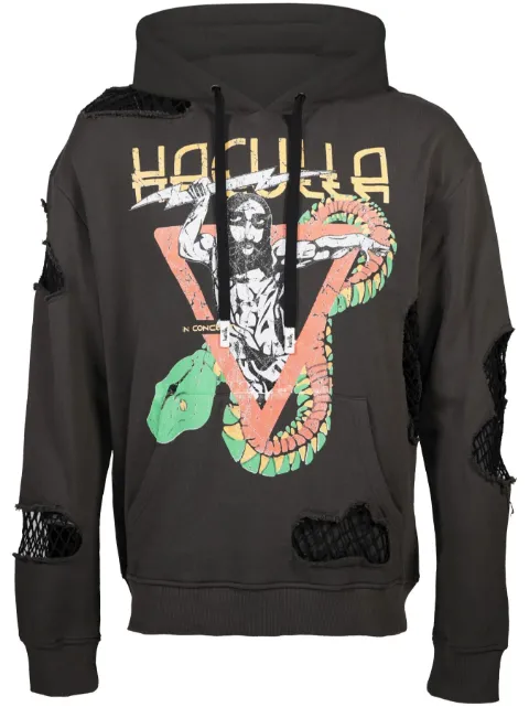 Haculla In Concert distressed-effect hoodie