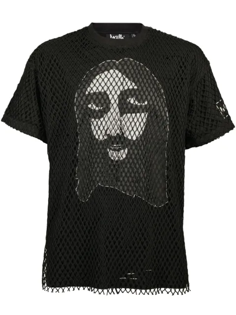 Haculla Praising fishnet T-shirt