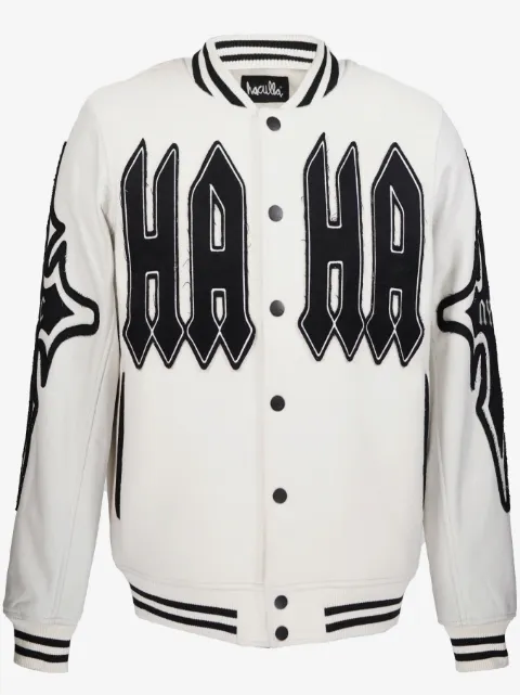 Haculla Praising logo-appliqué jacket 
