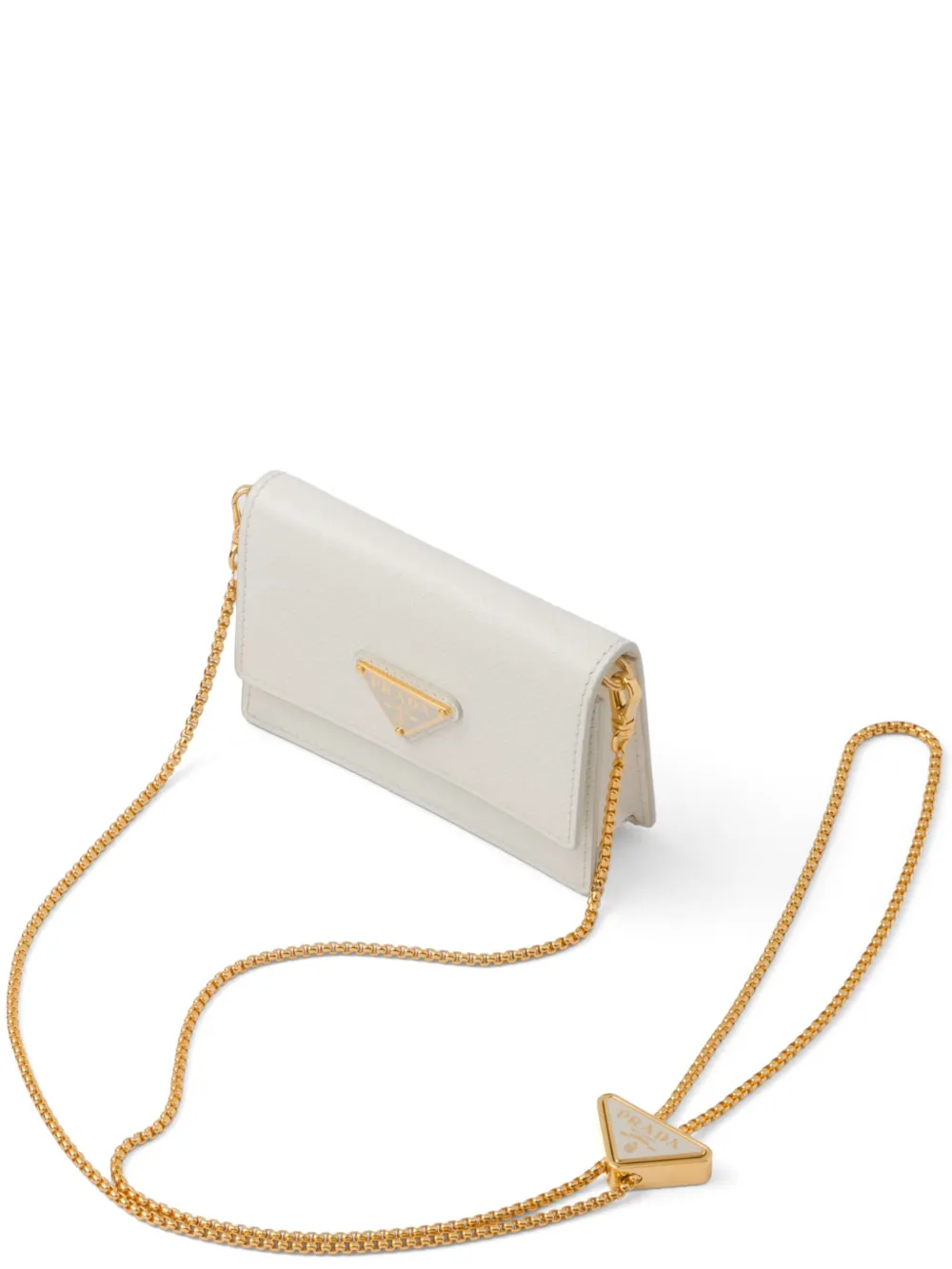 Prada saffiano wallet on chain shop
