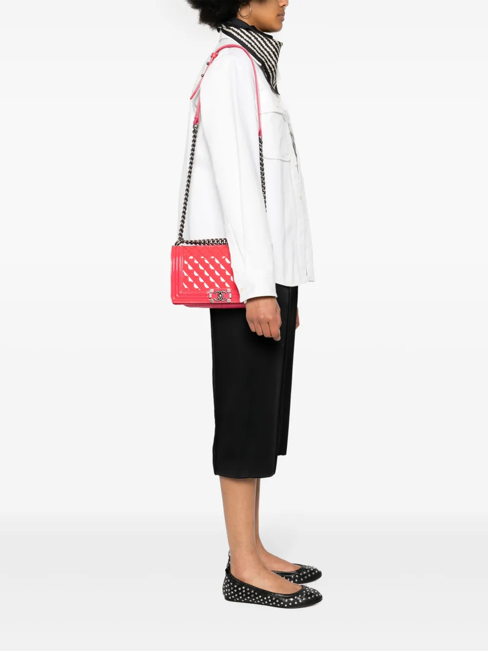 CHANEL Pre-Owned 2011 Boy medium schoudertas - Roze
