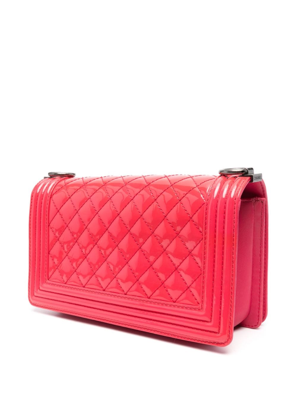Pre-owned Chanel 2011 Boy Medium Shoulder Bag In Pink