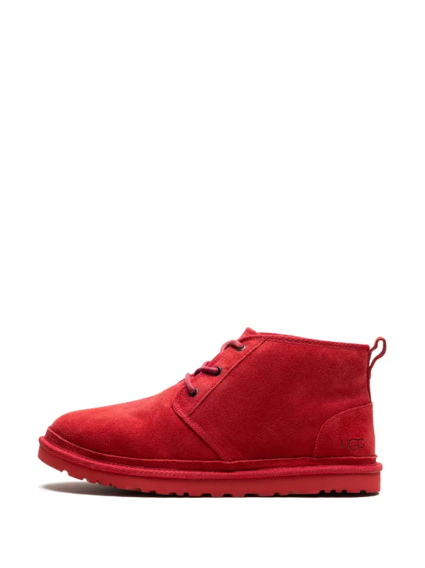 UGG Neumel Suede lace-up Boots Red FARFETCH PH