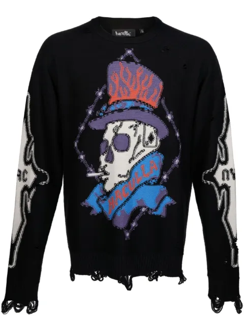 Haculla Gangsta distressed wool jumper