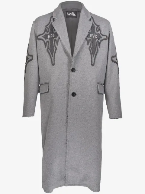 Haculla Praising wool single-breasted coat