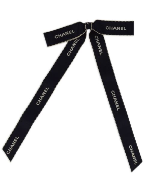 CHANEL 1990-2000s bow brooch pin Women