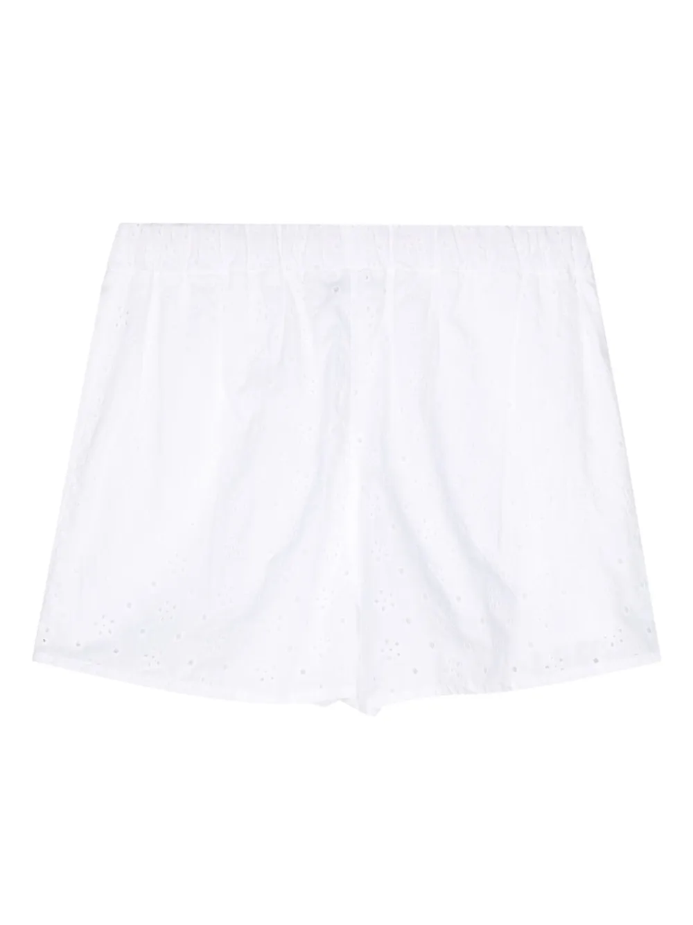 Joshua Sanders graphic-print lace shorts - Wit