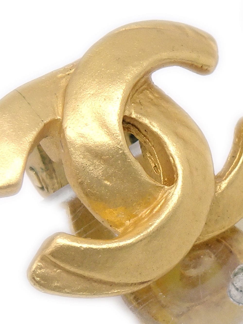 CHANEL Pre-Owned 2000 oorclips met CC-logo - Goud