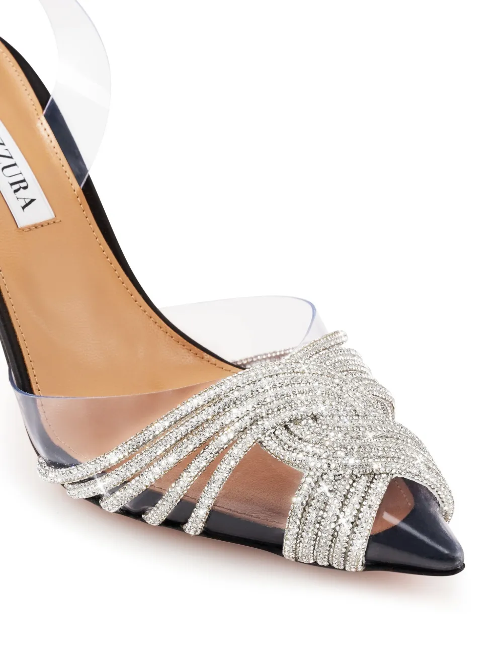 Aquazzura Gatsby 75 mm slingback pumps Zwart