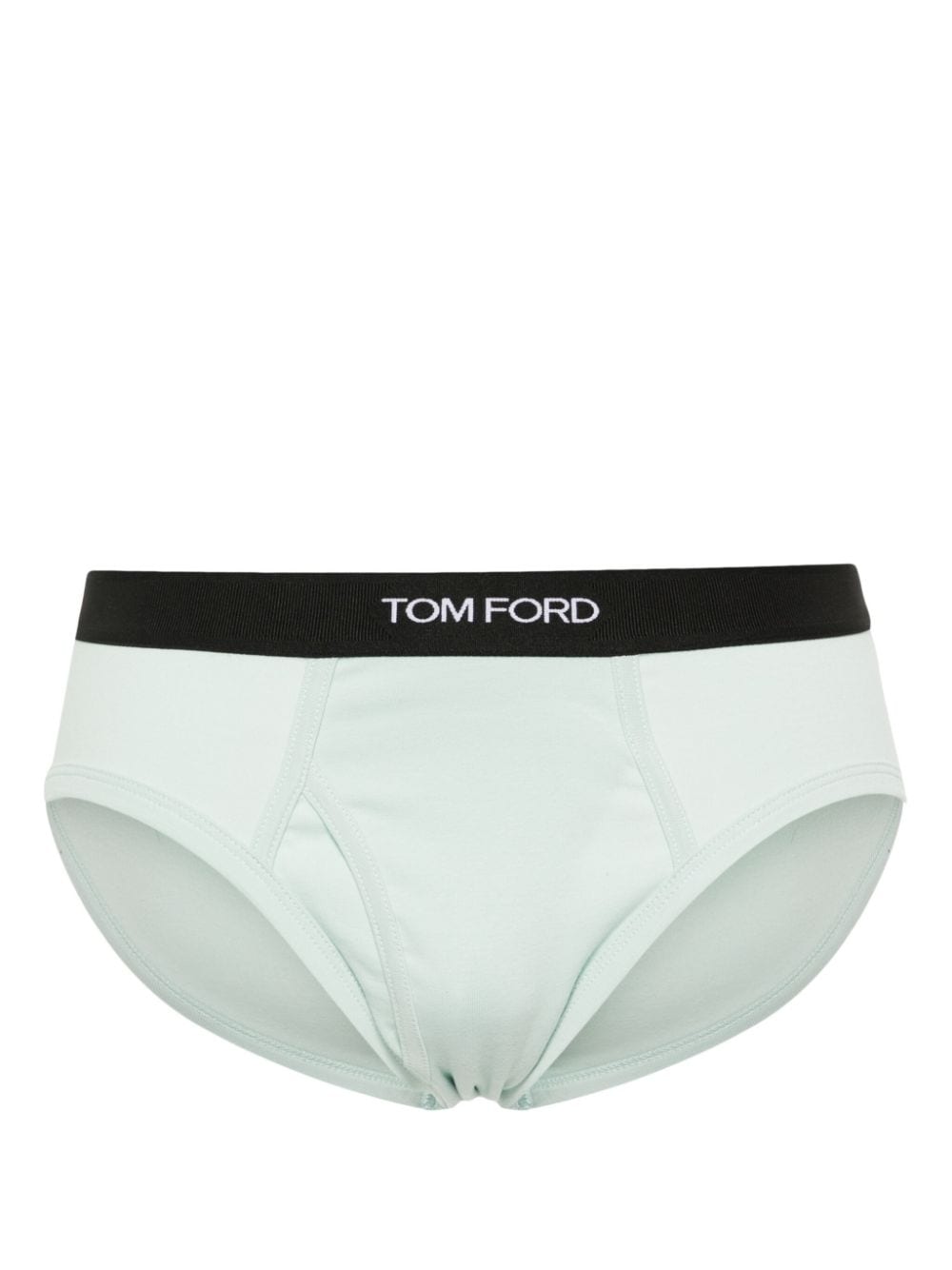 Shop Tom Ford Cotton-blend Briefs In Green