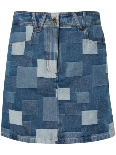 A.P.C. Mary-Jane patchwork miniskirt Women