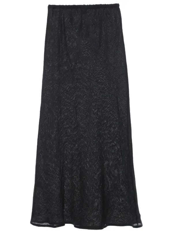 Baserange セミシアー マキシスカート | ブラック | FARFETCH JP