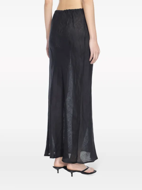 スカート baserange sheer linen skirt Baserange Dydine Skirt Sheer Linen – kyo journal