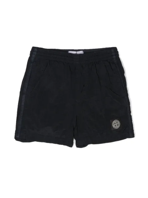 Stone Island Junior Compass-motif swim shorts