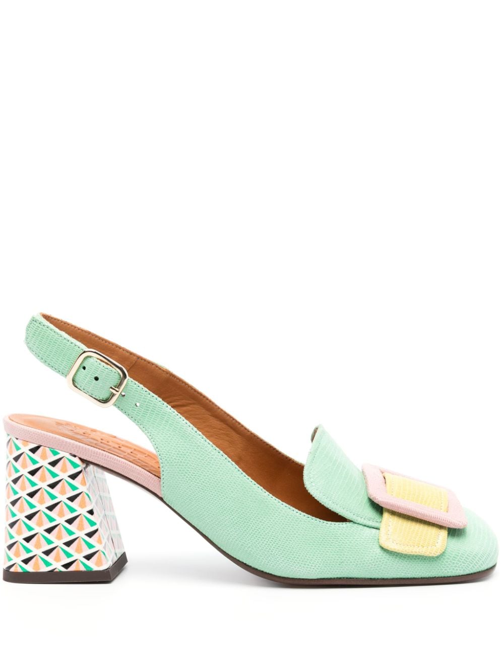 Shop Chie Mihara Suzan 65mm Pumps In Green