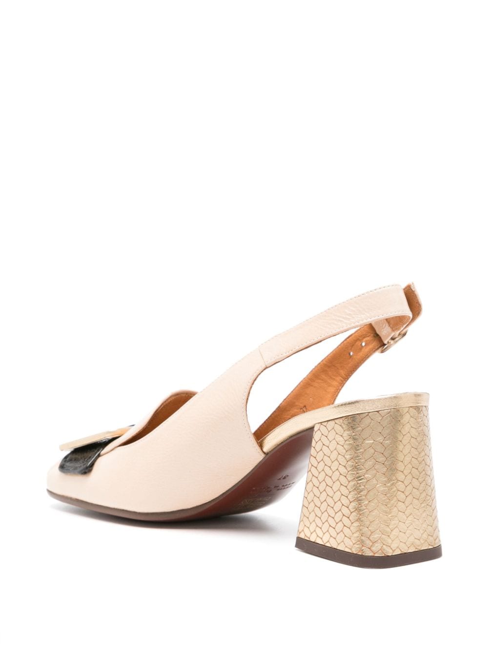 Shop Chie Mihara Suzan 75mm Patent-leather Pumps In Neutrals