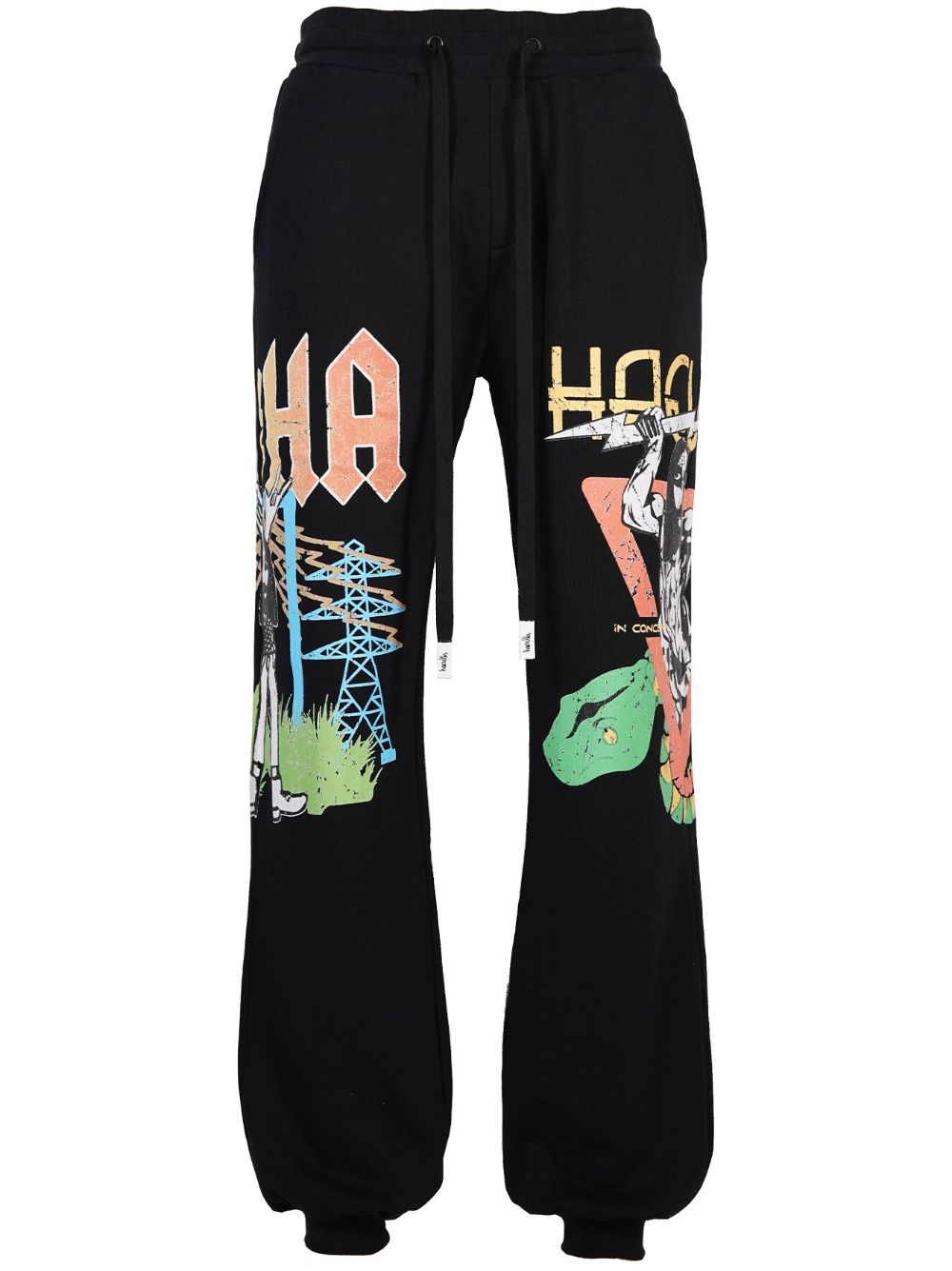 Crow Royale wide-leg track pants