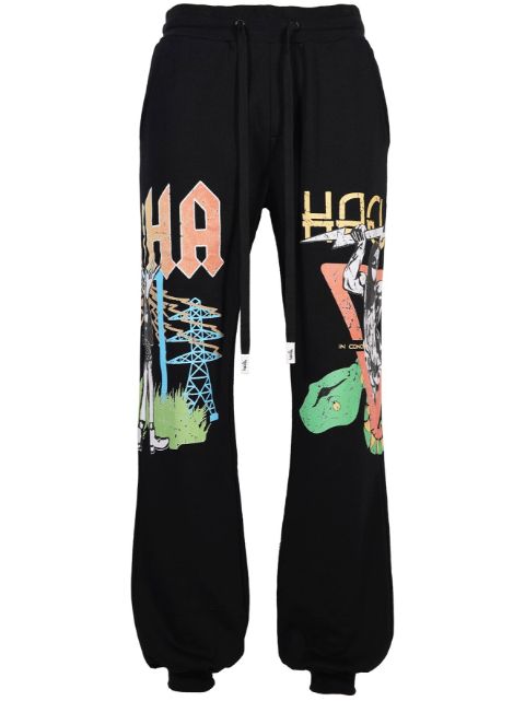 Haculla Crow Royale wide-leg track pants 