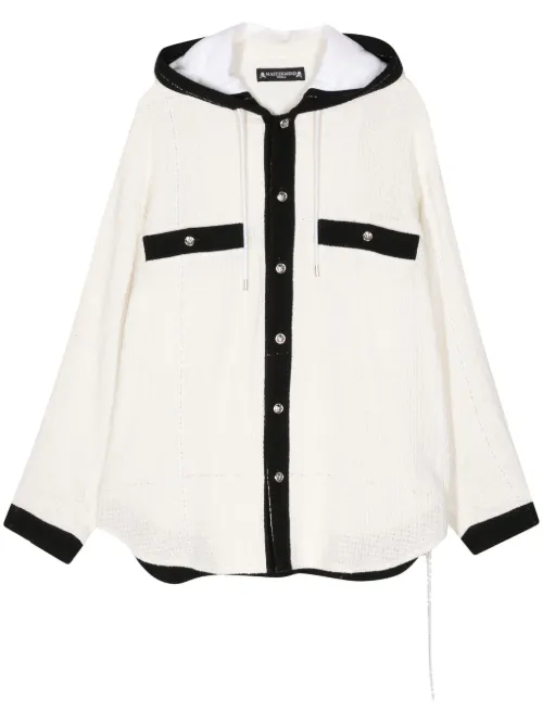 Veste en tweed à logo brodé - Mastermind World - Modalova