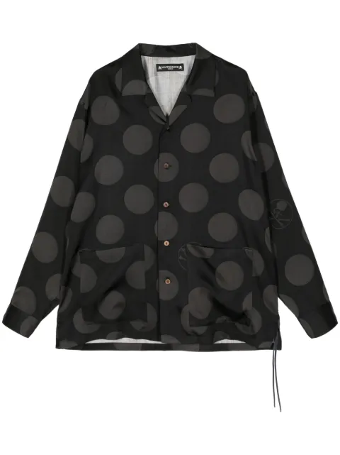 Mastermind World polka-dot silk shirt