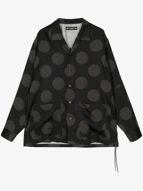 Mastermind World polka-dot silk shirt