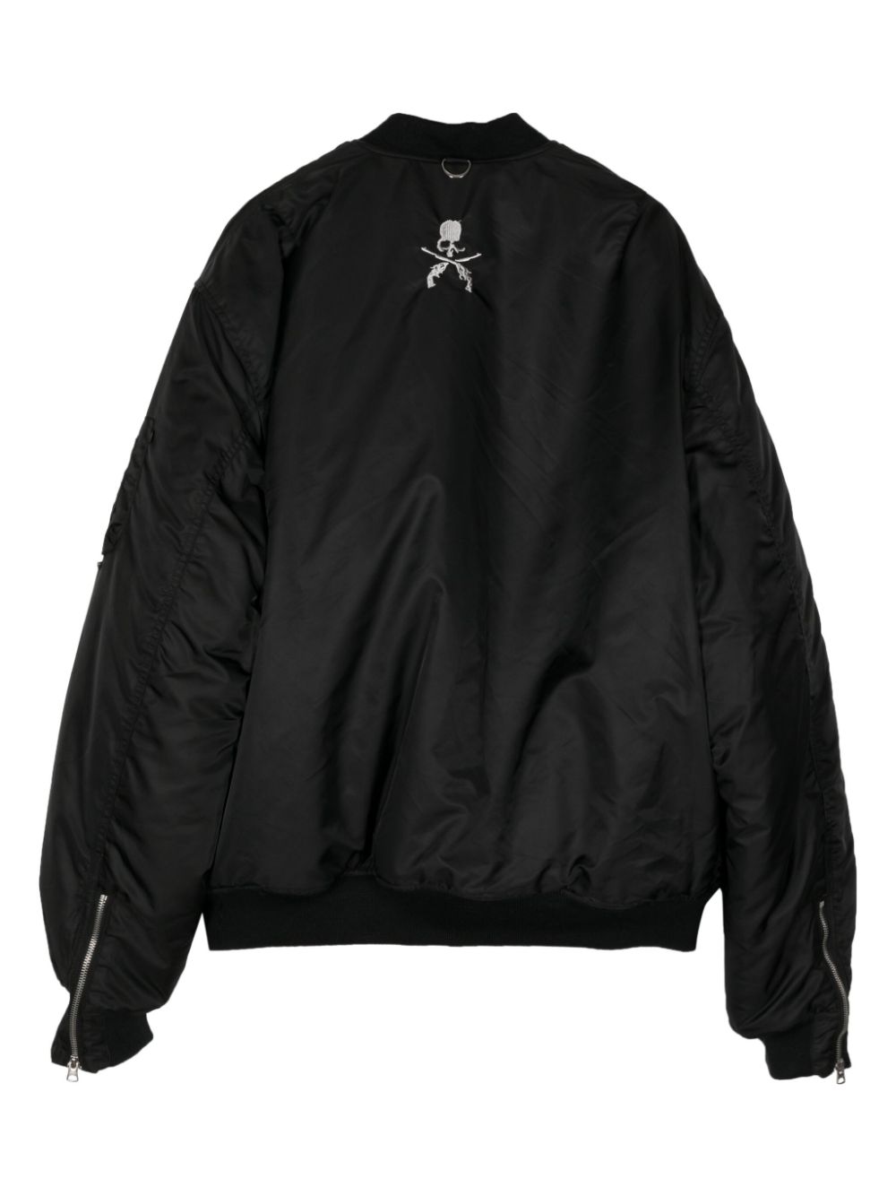 Mastermind World skull-embroidered bomber jacket - Black