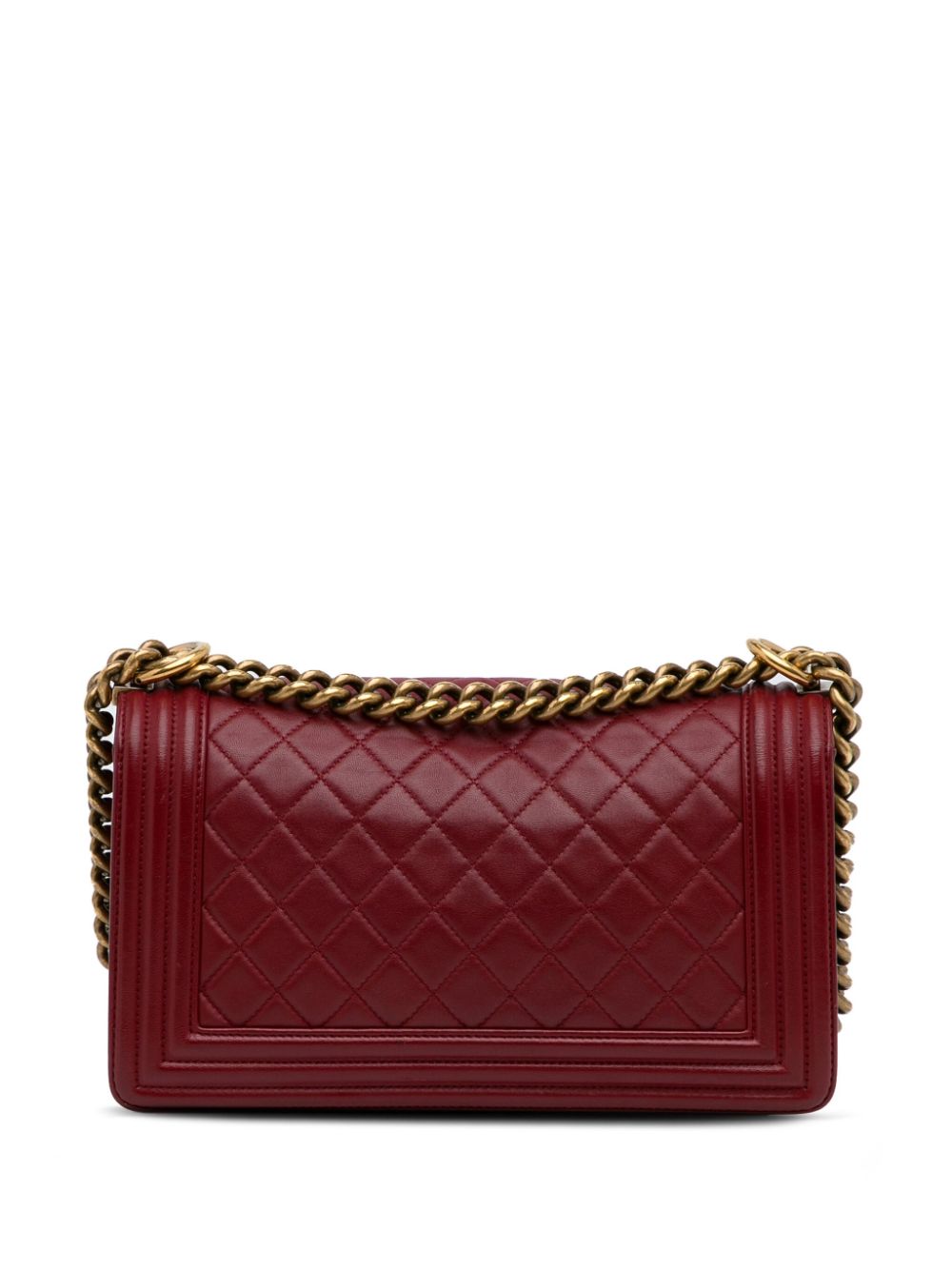 CHANEL Pre-Owned 2014 pre-owned Boy Chanel medium schoudertas - Rood