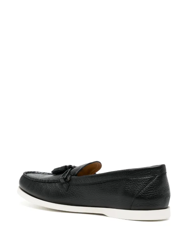 BALLY ブラックレザー ローファー タッセル付き Bally タッセル レザーローファー | ブラック | FARFETCH JP