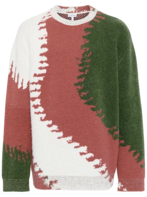LOEWE colour-block jacquard jumper
