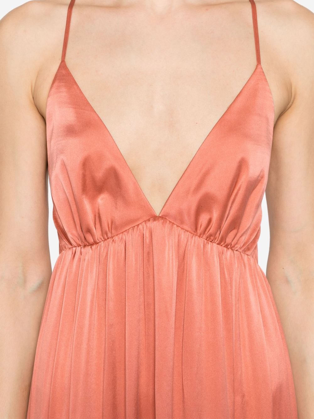 Shop Zimmermann Silk-satin Maxi Dress In Pink
