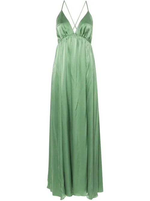 Robe longue en satin - ZIMMERMANN - Modalova