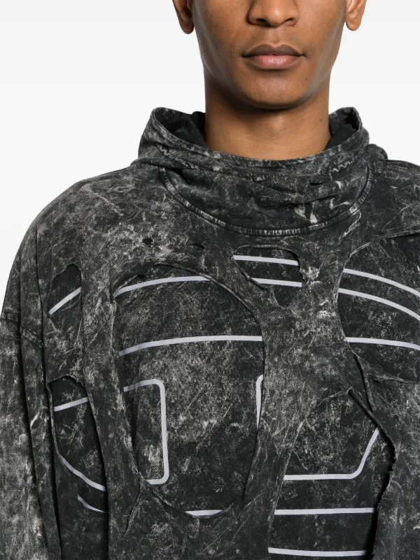 【関税込】人気◆DIESEL ディーゼル◆S-MAR-PEELOVAL パーカー Diesel S-Mar-Peeloval Cotton Hoodie | Black | FARFETCH